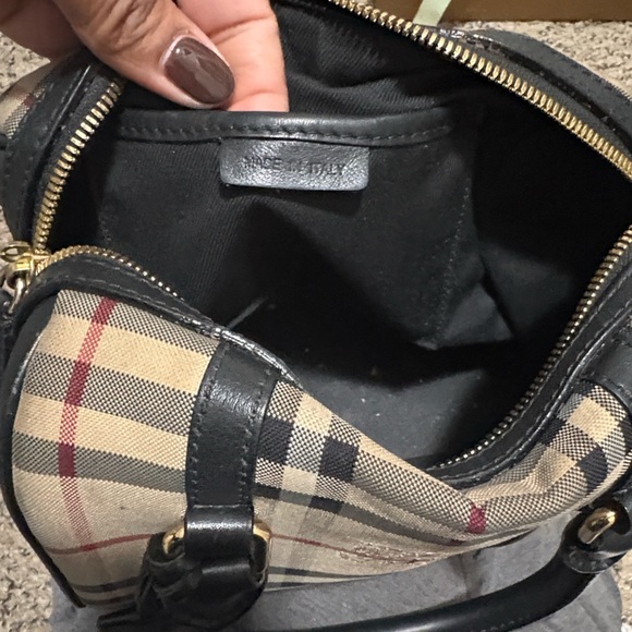 Burberry Beige and Black Plaid Handbag - Picture 15 of 15